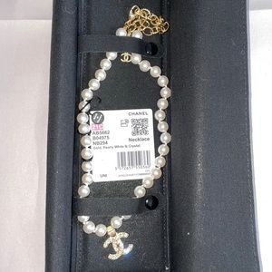 Chanel Pearl and Crystal Necklace